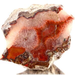 Polished Moroccan Agate Face Side Geode Nodule Slice Half Natural Rough 49g